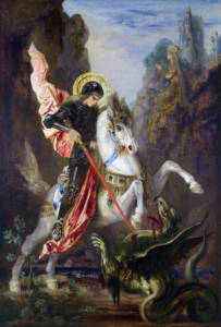 San Jorge dragón Moreau